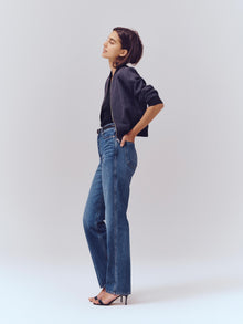 Women | The Carla High Rise Straight | Vintage Dark Indigo