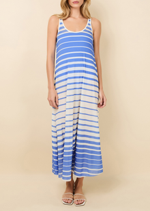 Womens | Jessica Dress | Marina Blue Sunset Stripe