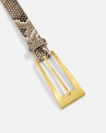 No. 10 Belt | Stone-Snake-Gold