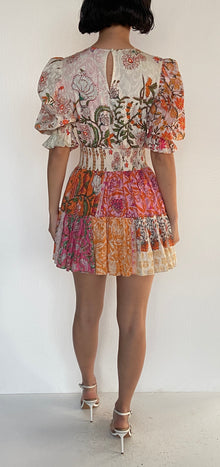 Hemant & Nandita | Sidra Short Dress | Orange