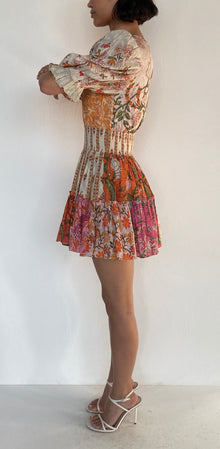 Hemant & Nandita | Sidra Short Dress | Orange