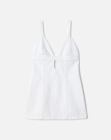 Seamed Shift Dress | White