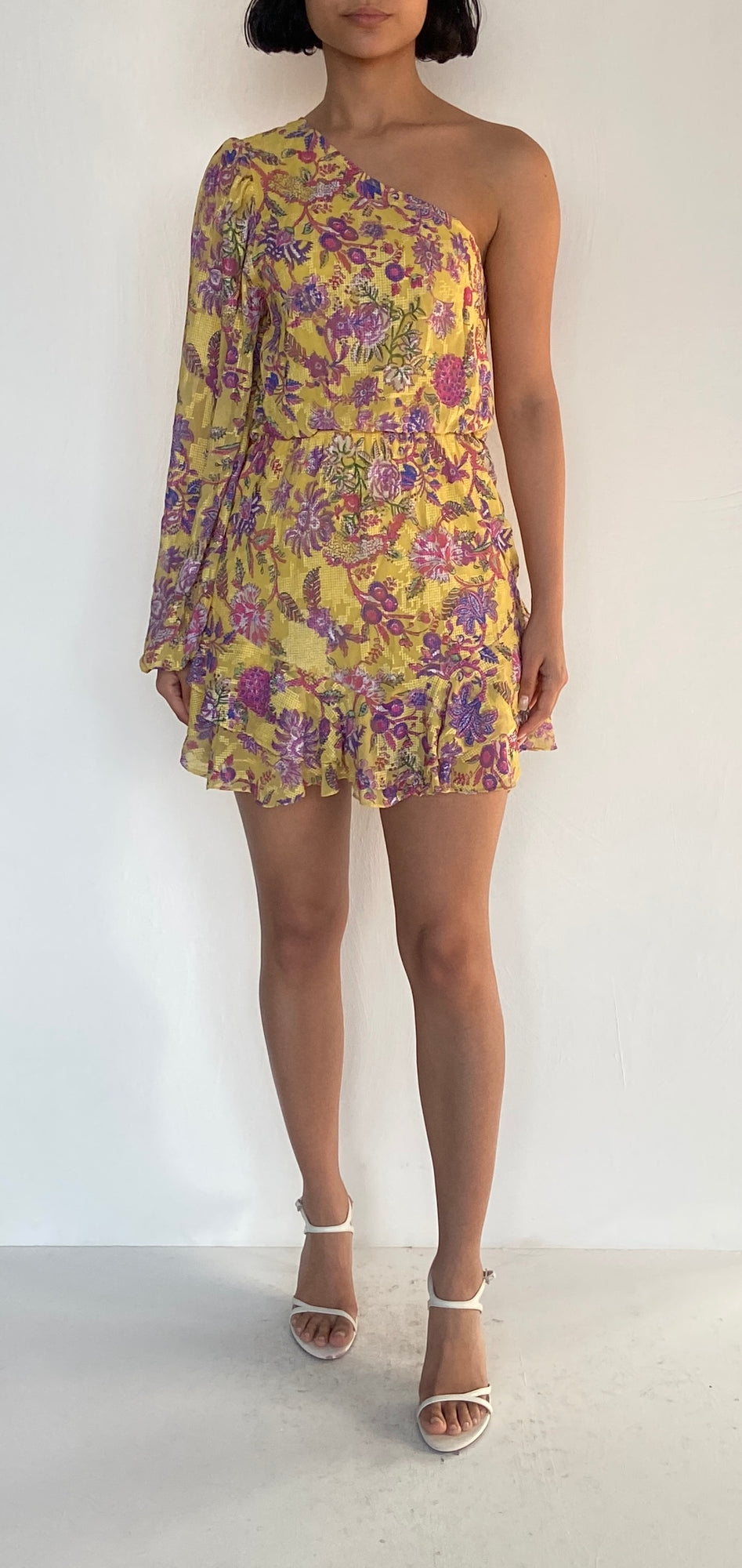 Hemant & Nandita | Dhea Short Dress | Canary Yellow