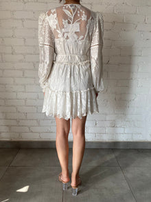 Hemant & Nandita | Lace Short Dress | White