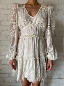 Hemant & Nandita | Lace Short Dress | White