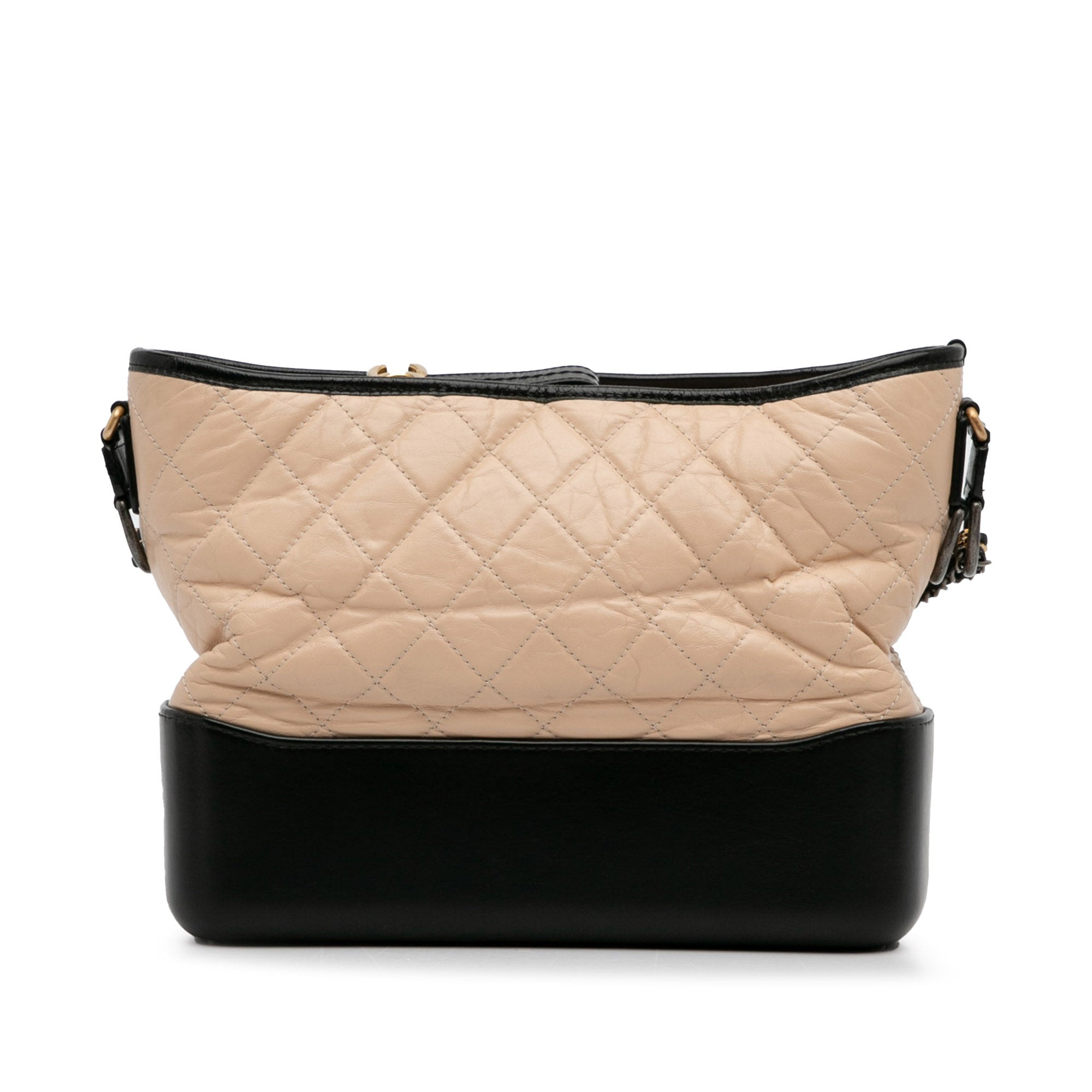 Chanel | Pre-Owned Medium Bicolor Lambskin Gabrielle Crossbody - II | Brown/Beige