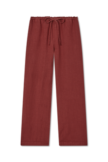 Delphine Linen Pant | Tomato