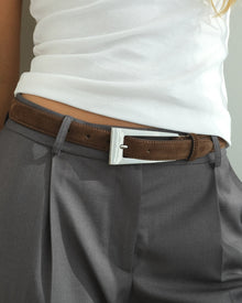 No. 10 Belt | Chocolate-Silver
