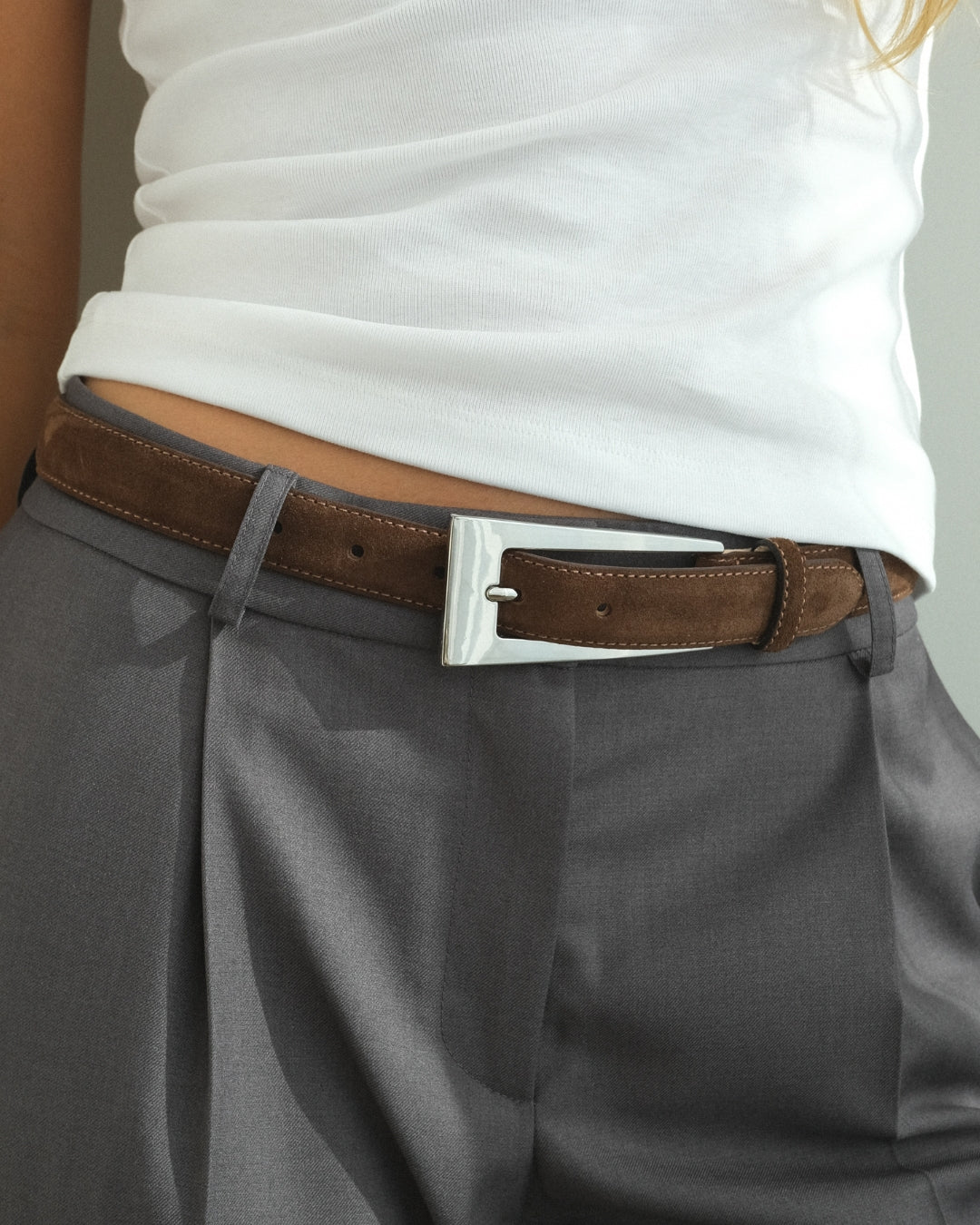 No. 10 Belt | Chocolate-Silver