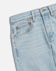 Womens | Comfort Stretch Mid Rise Wide Leg Crop | Ola Indigo