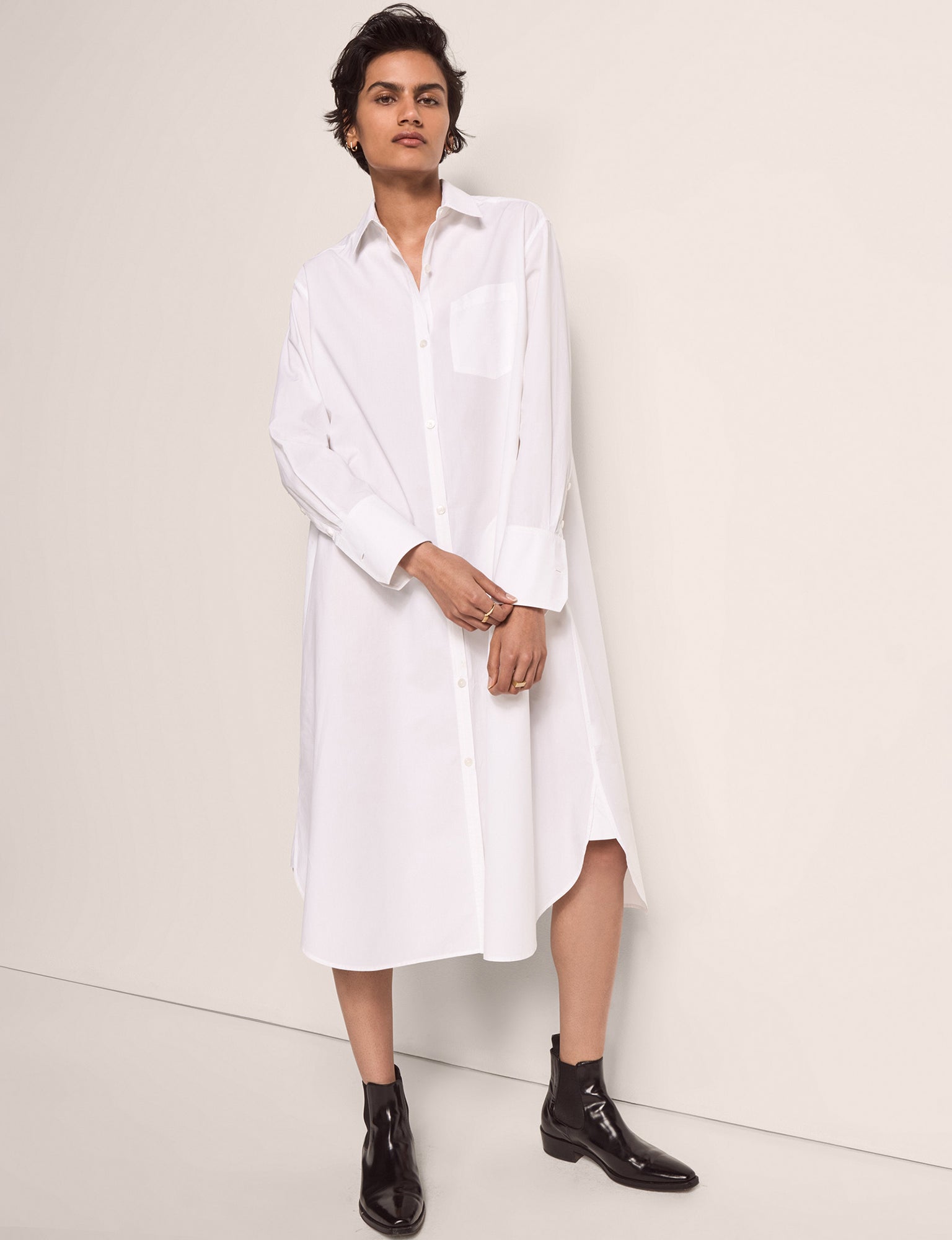 Women | Shirt Dress | White