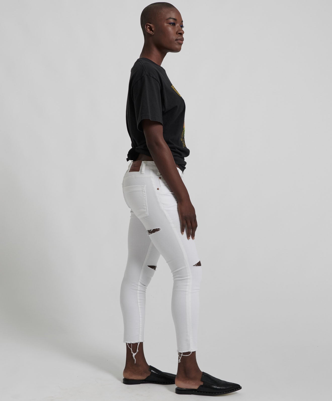 Freebirds Ii Low Waist Stretch Skinny Denim Jeans | Premium White