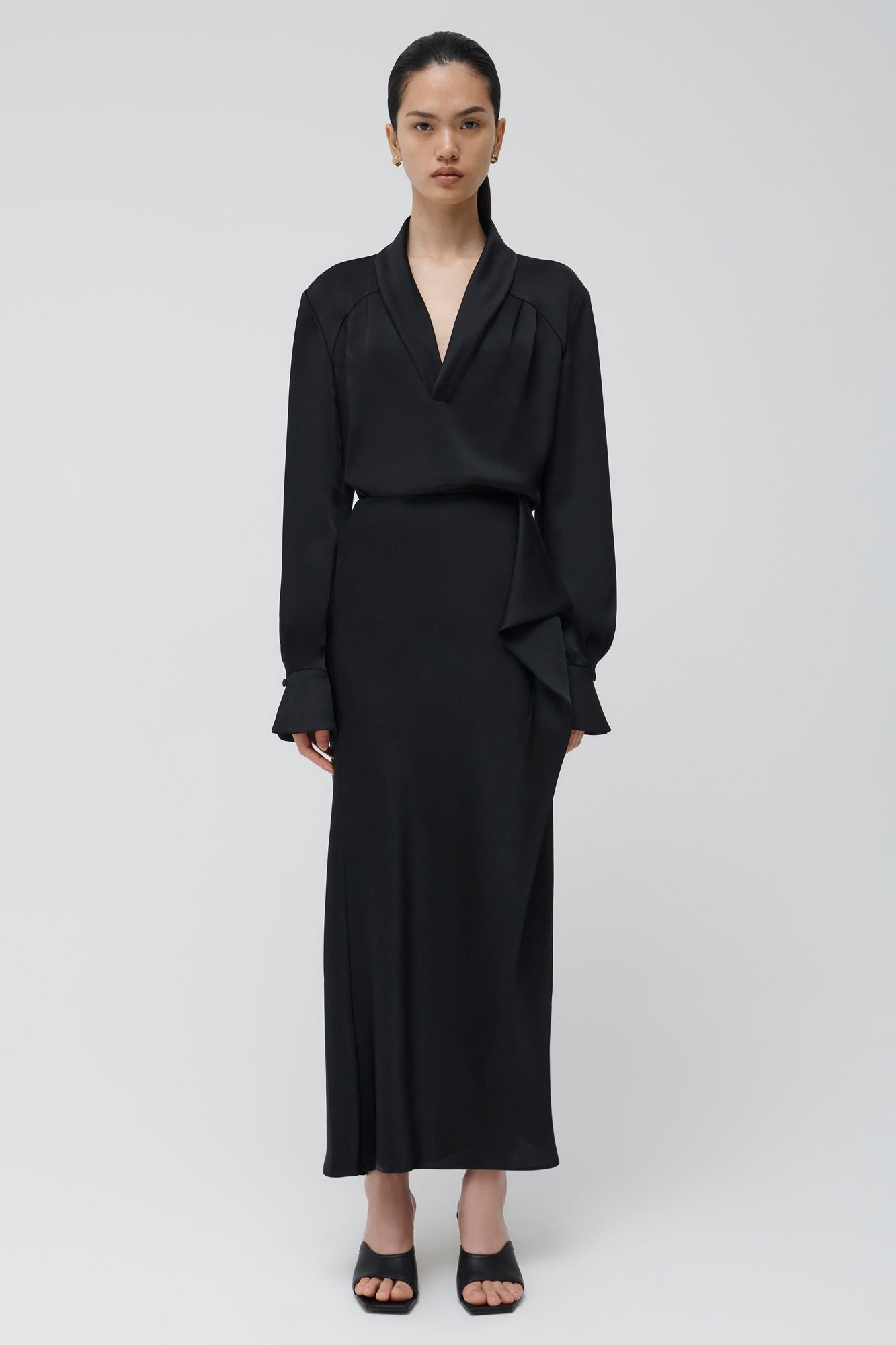 Black Blane Midi Skirt - SIMKHAI