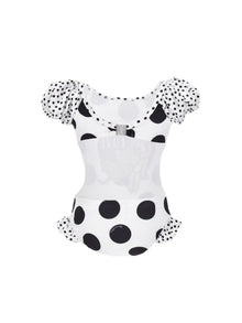 Girls | Jerry Stretch One-Piece Swimsuit | White/Black
