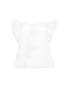 Girls | Rhinestone Bunny Maxi T-Shirt | White