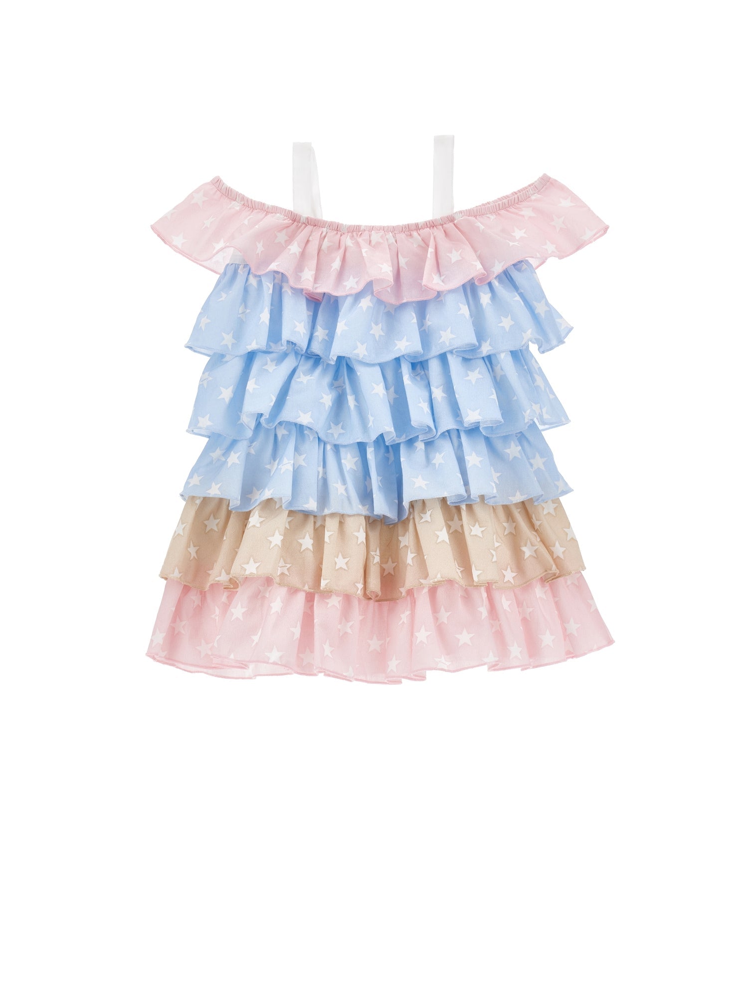 Girls | Star Muslin Sundress | Multicolor