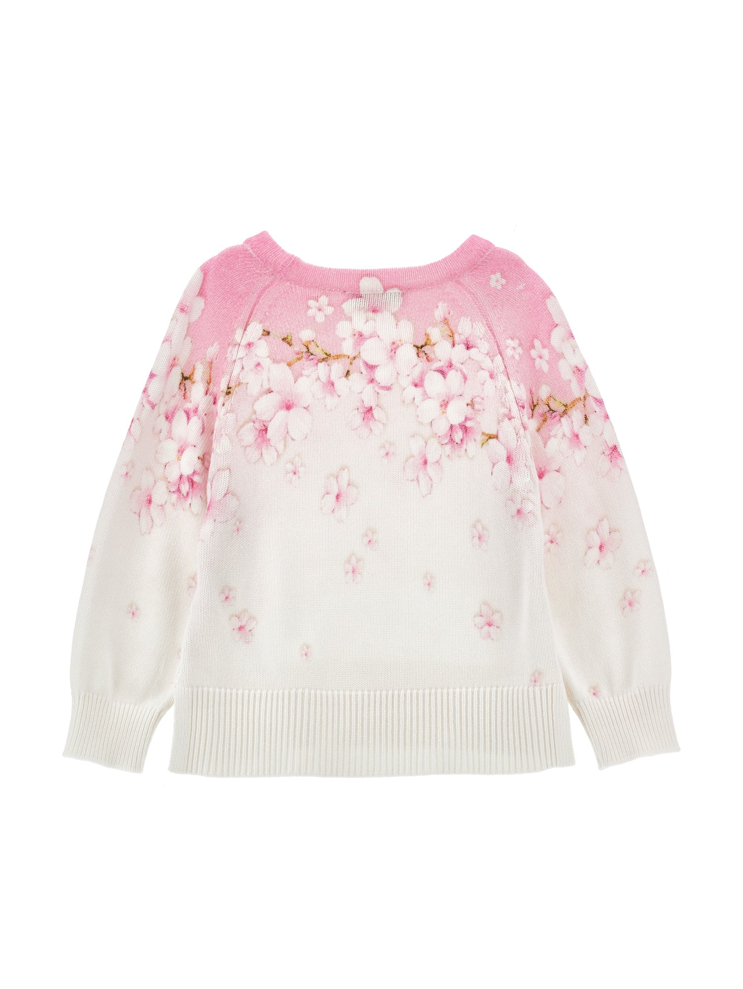 Girls | Peach Blossom Viscose Cotton Sweater | FairyTale Pink