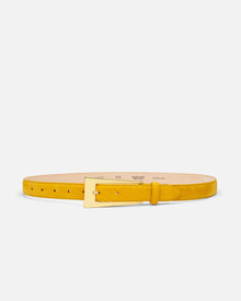 No. 10 Belt | Mustard Suede/Gold