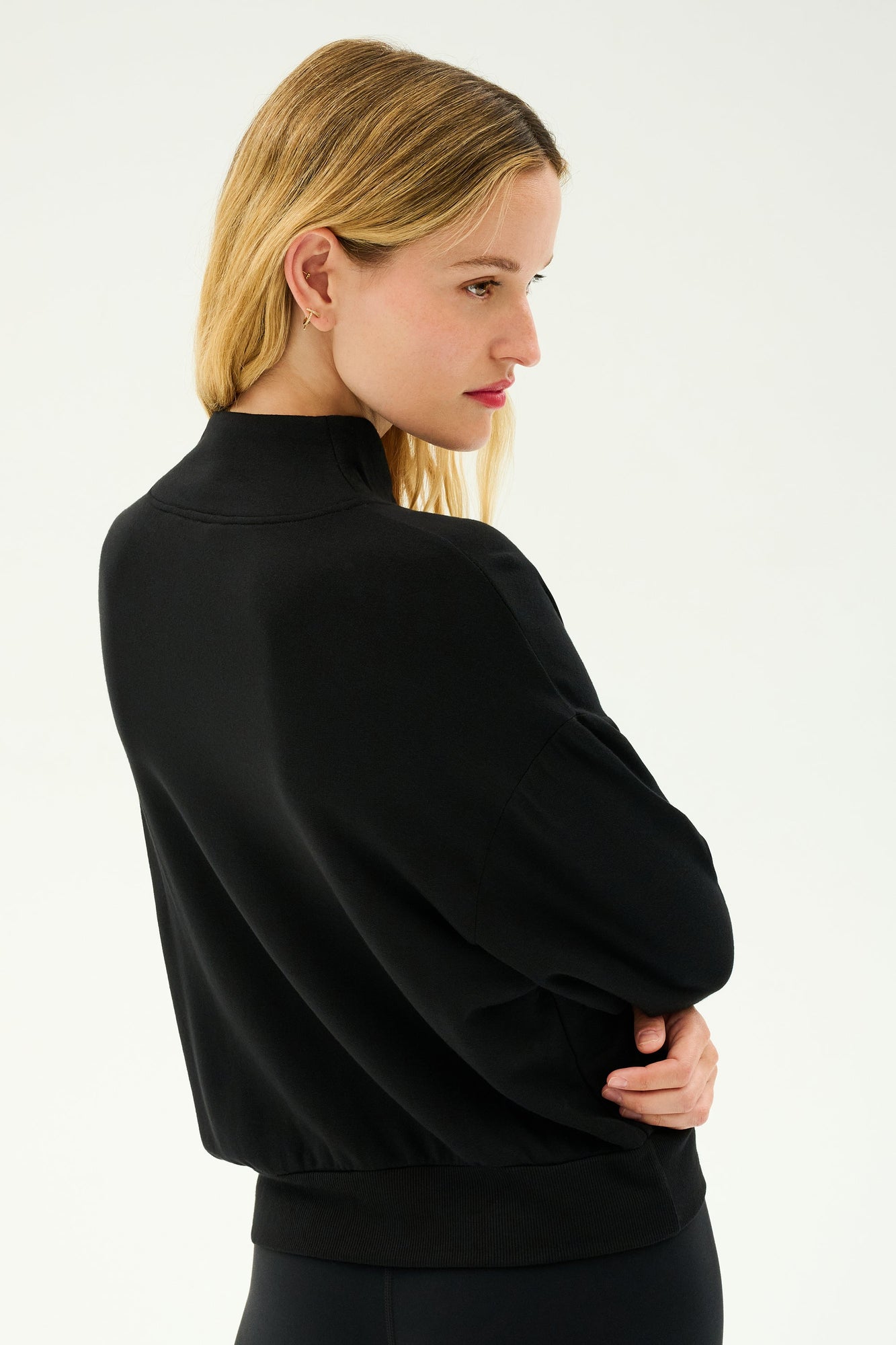 Birdie Fleece Half Zip | Black