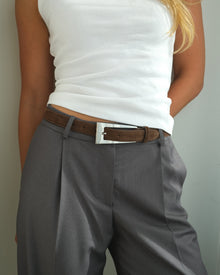 No. 10 Belt | Chocolate-Silver