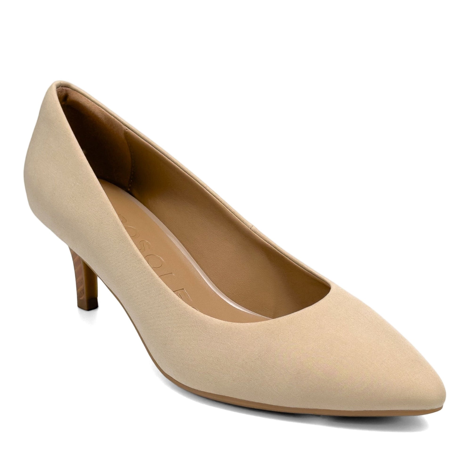 Elil Dress Pump | Stone Stretch Gaberdine