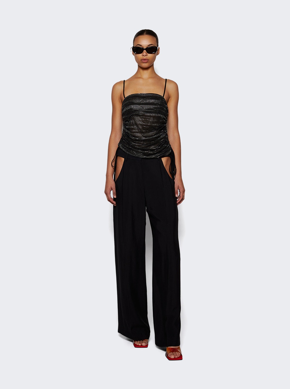 Women | alexanderwang | Hotfix Cami Top | Black