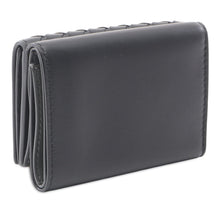Bottega Veneta | Pre-Owned Nappa Intrecciato Trifold Wallet | Black