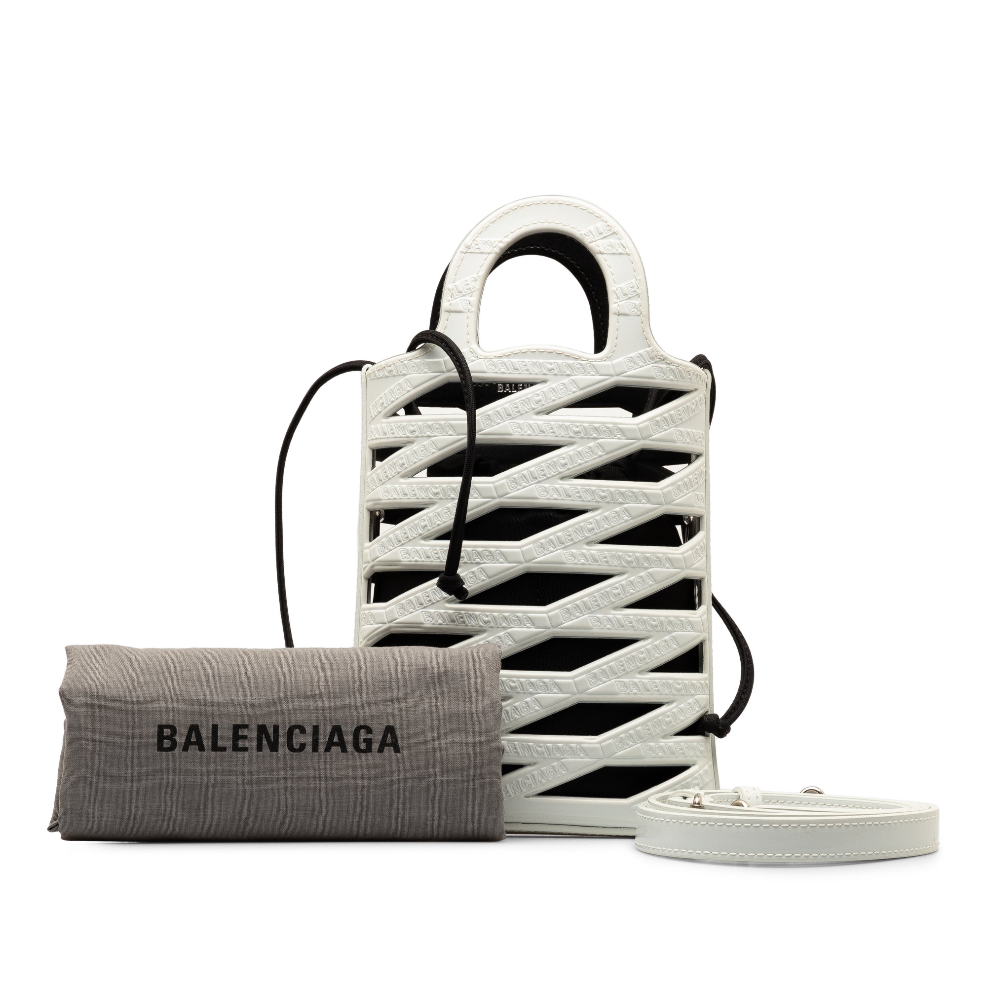 Balenciaga | Pre-Owned Neo Basket Phone Holder | White