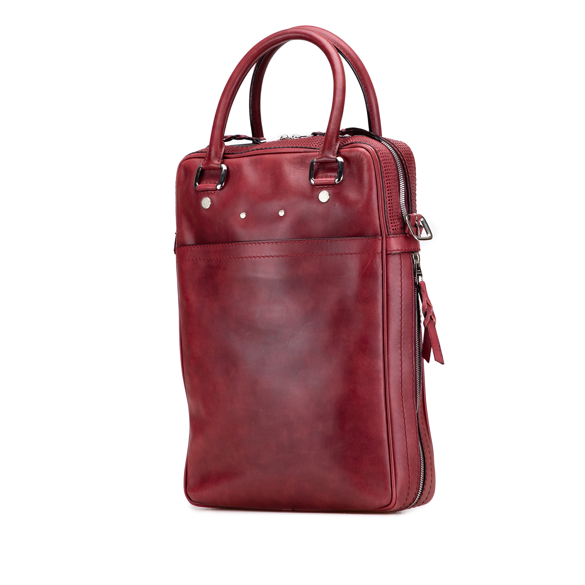 Louis Vuitton | Pre-Owned Cuir Bequia Porte Document Vertical Bag | Red