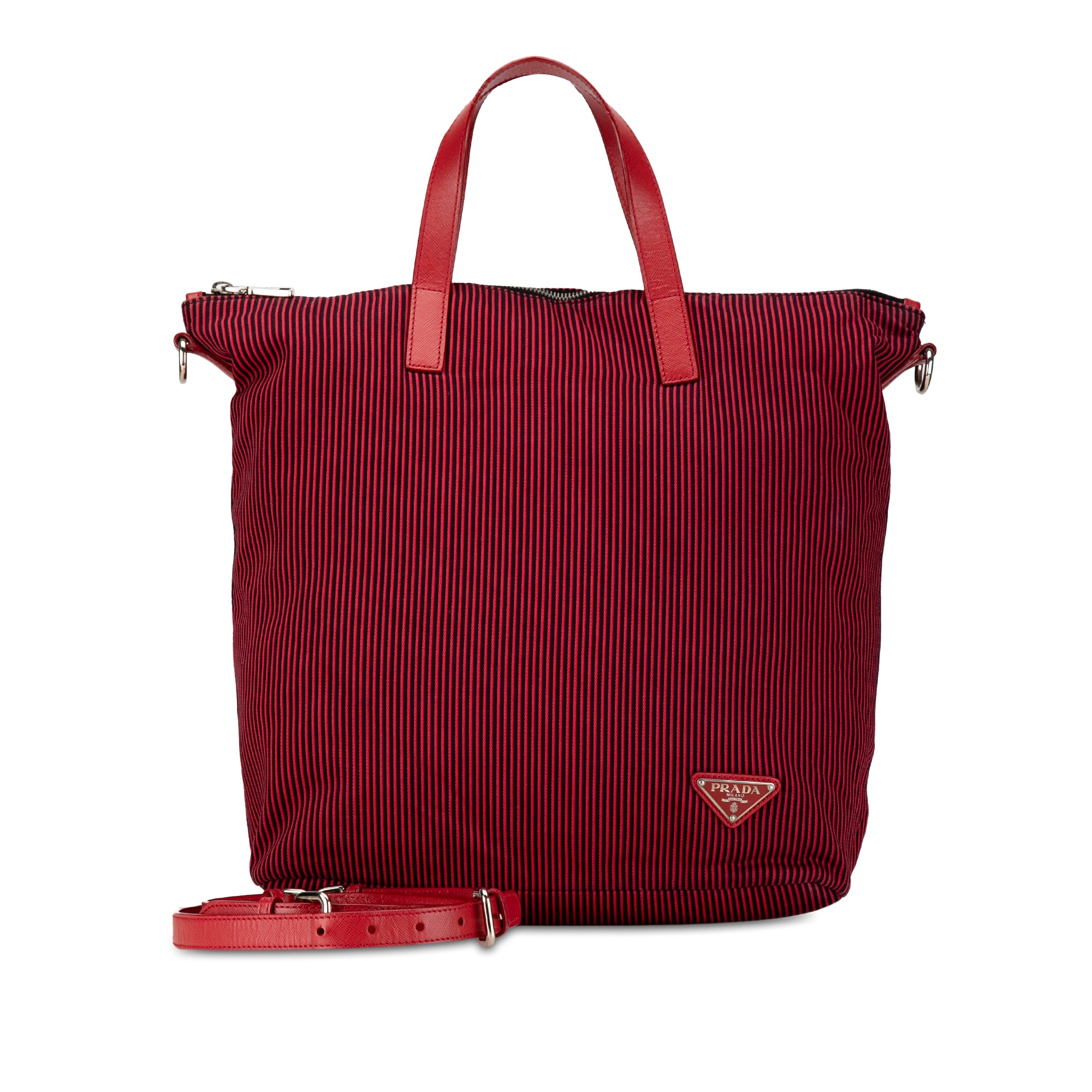 Prada Pre-Owned Tessuto Stampato Satchel | Women | Red