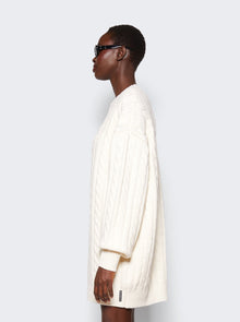 Women | alexanderwang | Cable Pullover Dress Ivory
