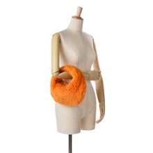 Bottega Veneta | Pre-Owned Mini Shearling Jodie | Orange