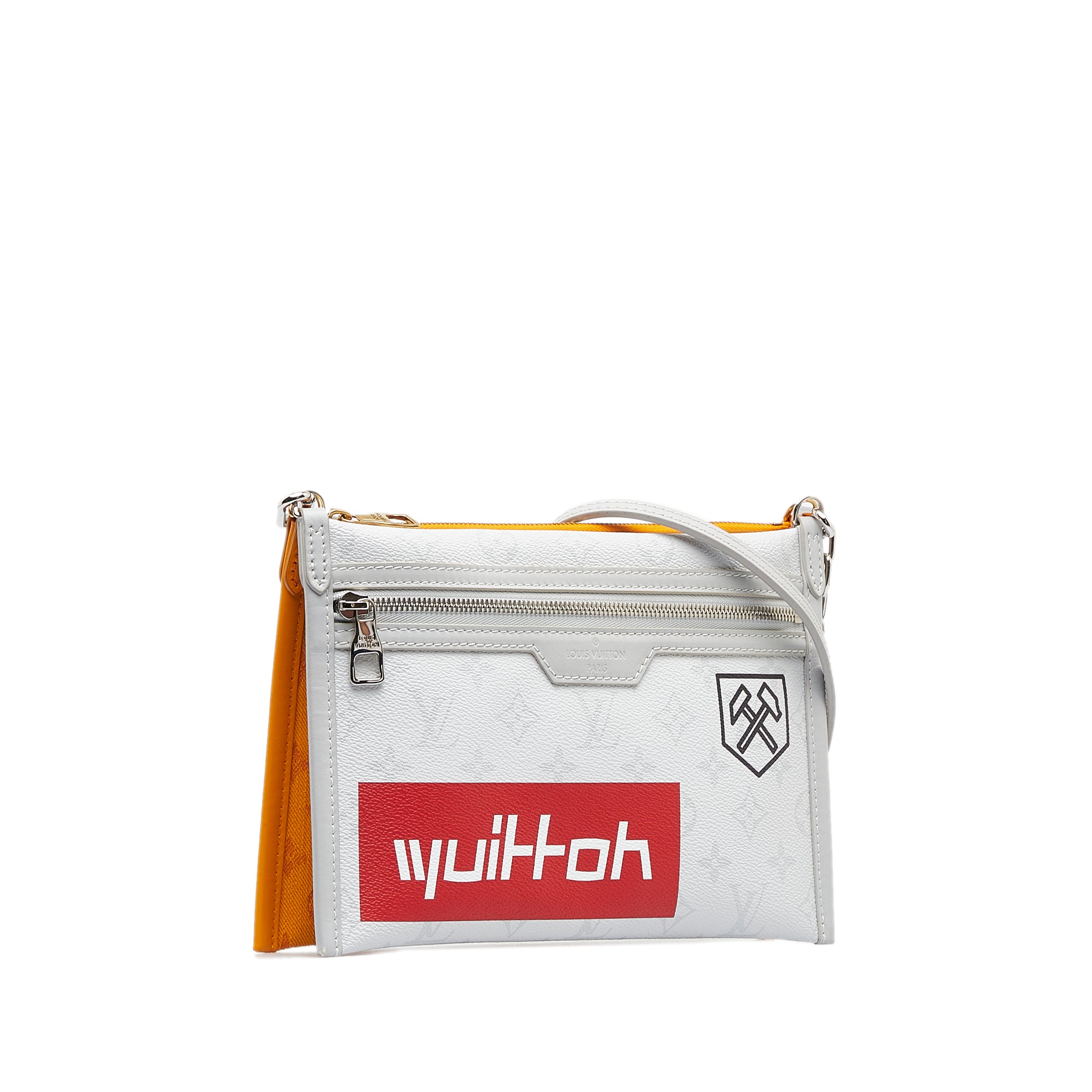 Louis Vuitton | Pre-Owned Monogram Antartica Double Flat Messenger | Gray