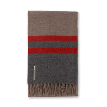 Canyon Throw | Taupe / Dark Grey / Paprika