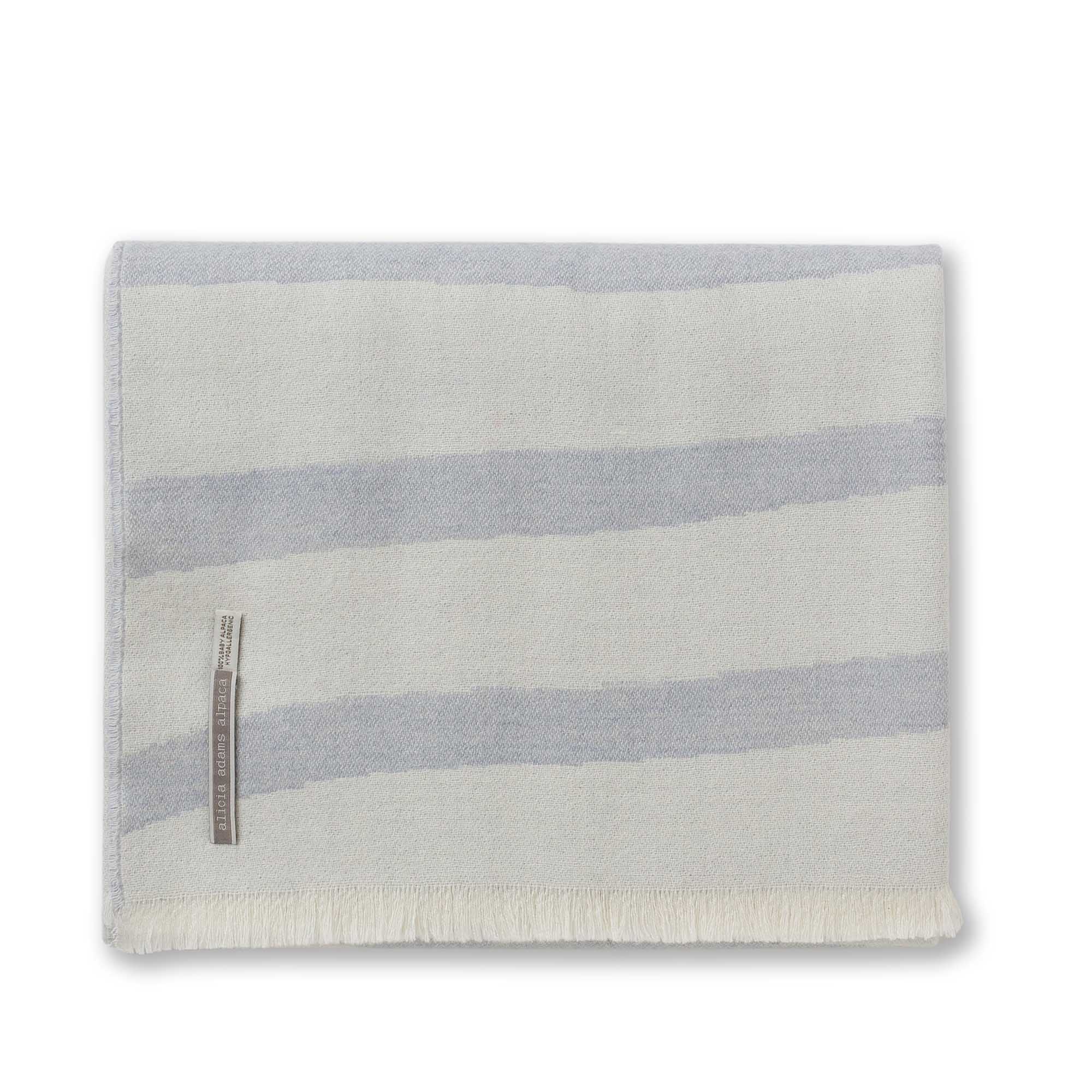 Zebra Throw | Chambray / Ivory