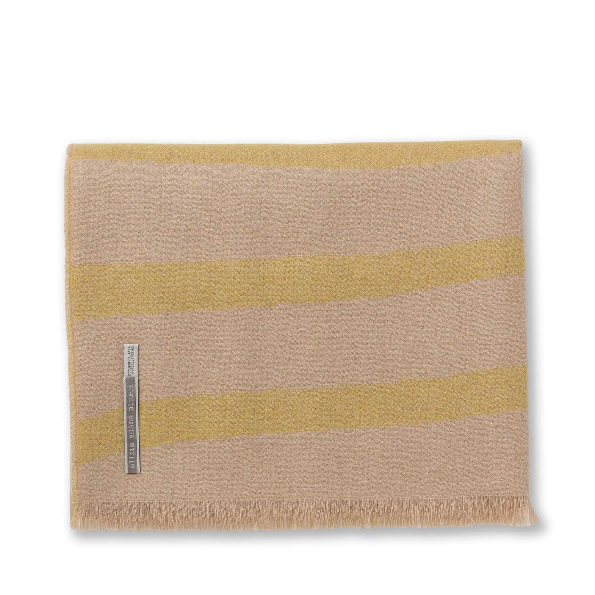 Zebra Throw | French Yellow / Beige