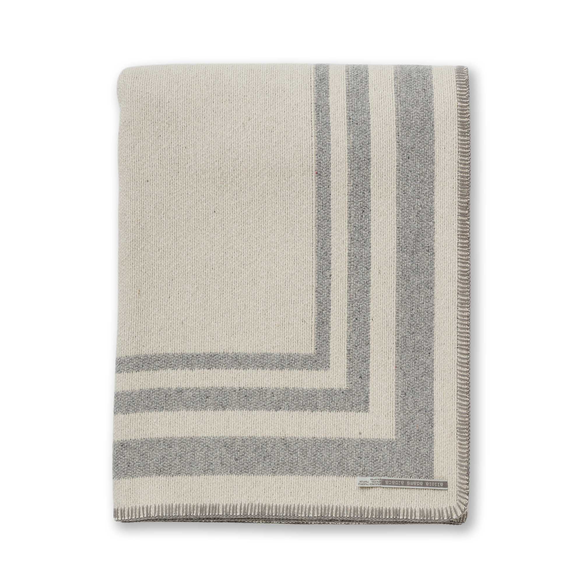 Mazing Bed Blanket | Ivory/Light Grey