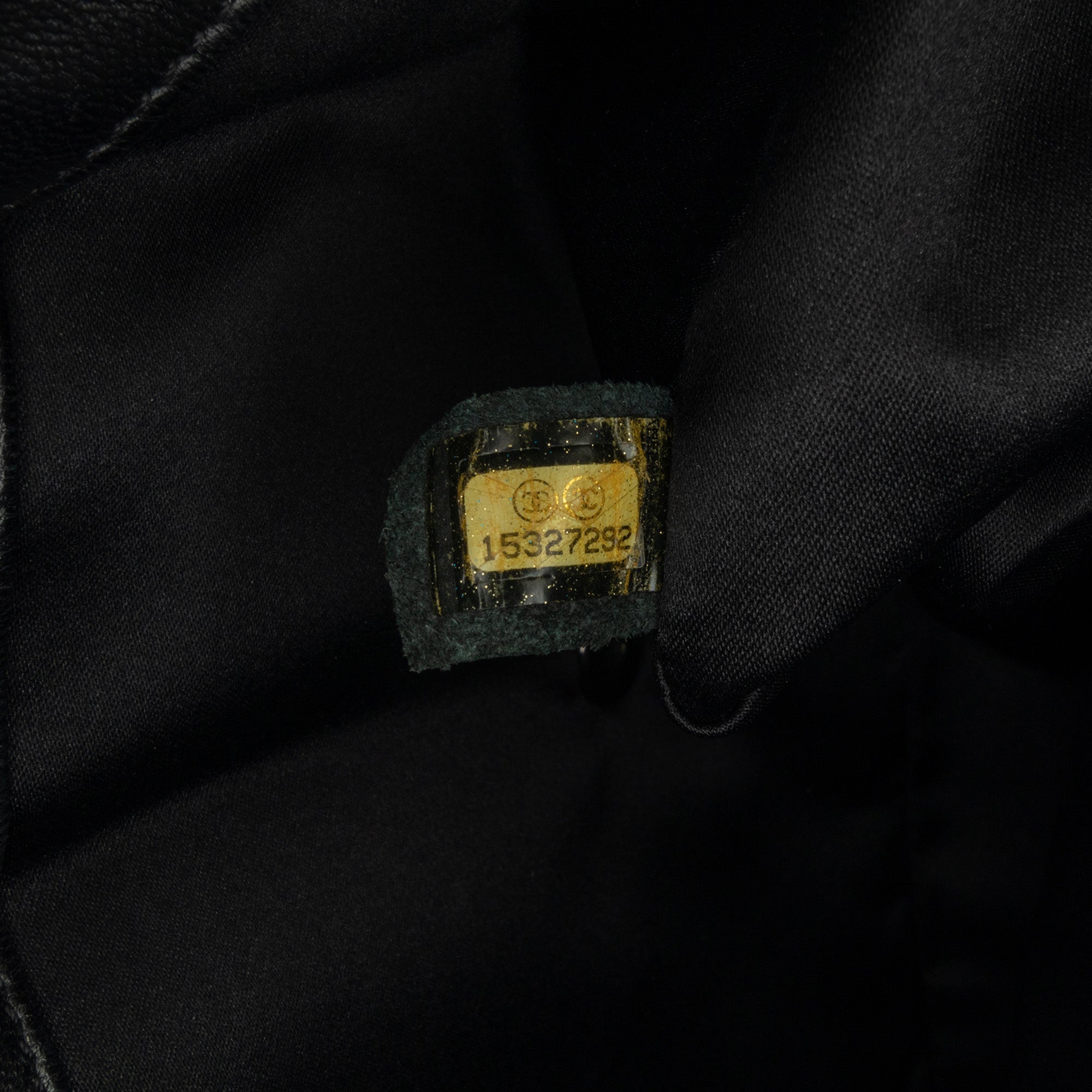 Chanel | Pre-Owned Jumbo Sequined Lambskin Moonlight On Water Flap | Black