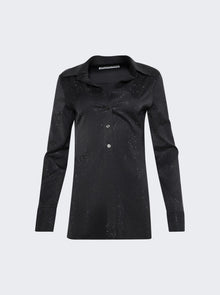 alexanderwang | Crystal Hotfix Slim Shirt Washed Charcoal