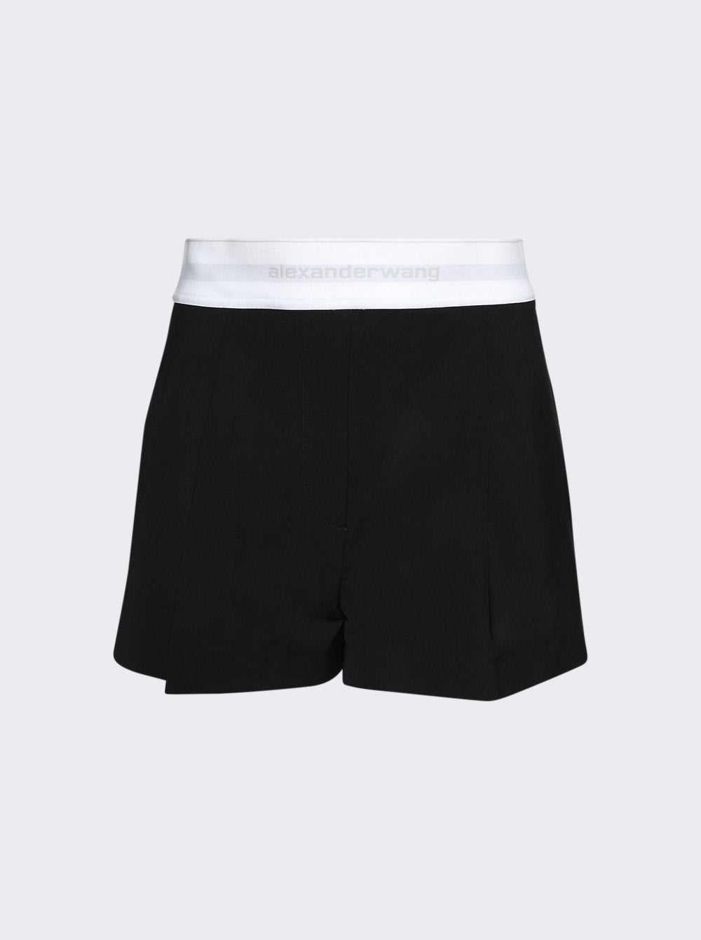 Women | alexanderwang | High Waisted Pleated Shorts | Black