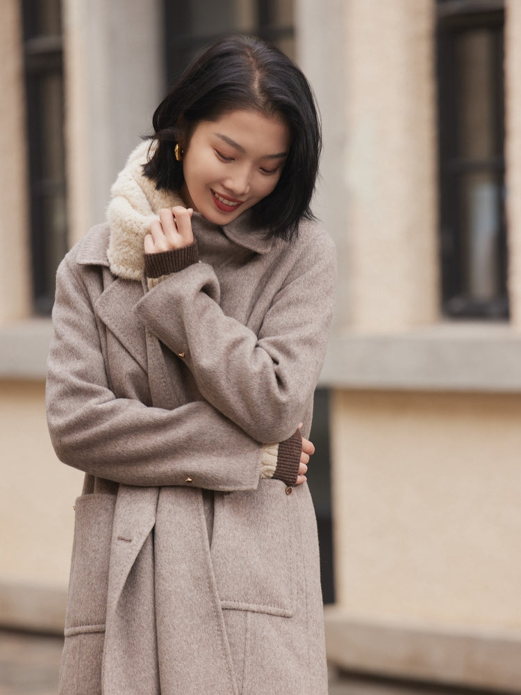 No-Dye Wool Coat | Brown