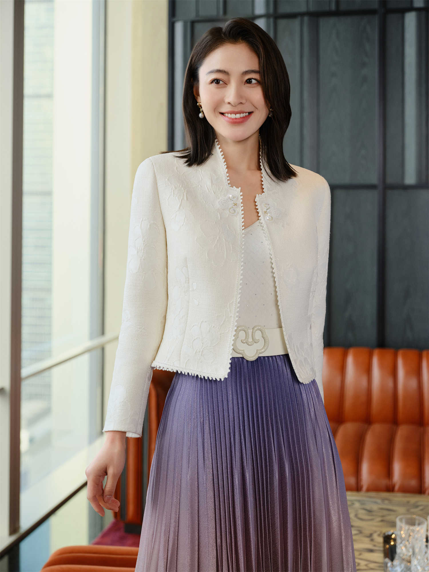 Traditional Chinese-style Short Jacket | White