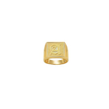 The Old English Square Signet Ring | Sterling Silver | Size 5