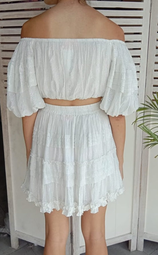 True Short Skirt | White