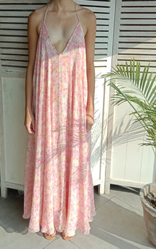 Rococo Sand | Faye Strappy Long Dress | Multicolor