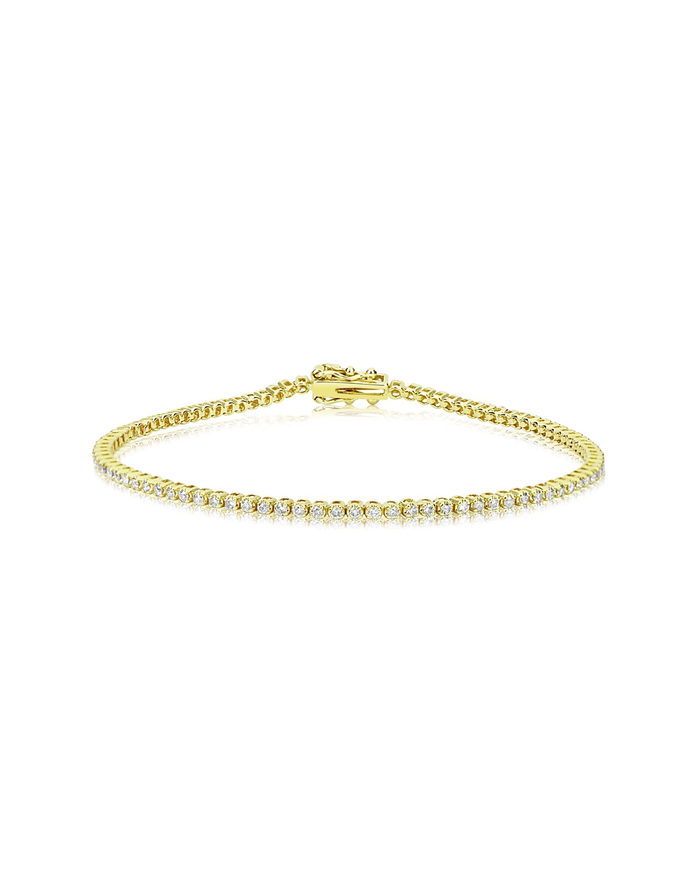 1 carat Tennis Bracelet | Yellow Gold