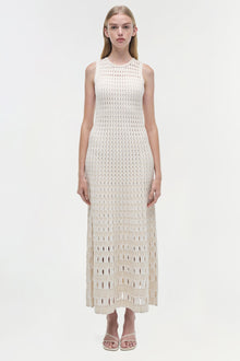 Womens | Zelma Knit Maxi Dress | Sand Multi