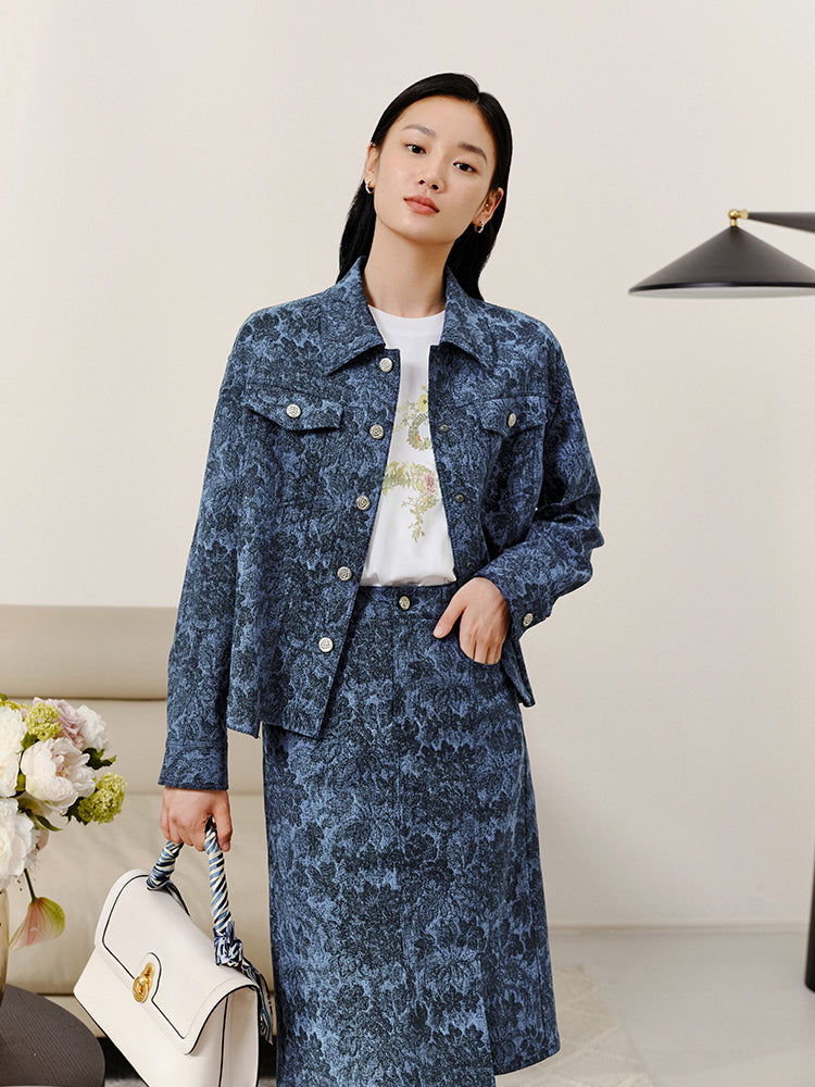 Short Denim Jacket | Blue