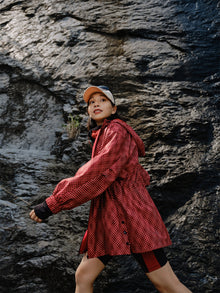 Hooded Printed Sweatshirt | Red
