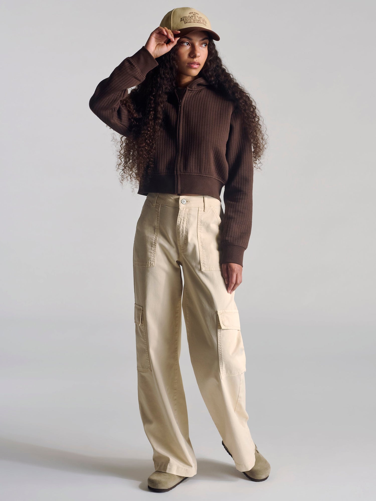Womens | Zip Up Sweatshirt | Coffee Bean